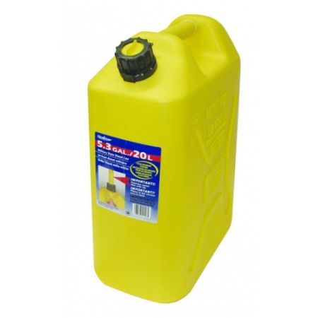 FUEL CAN 20 LTR YELLOW PLASTIC ( DIESEL) JERRY CAN 